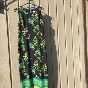 Vintage full length paisley designed dress.